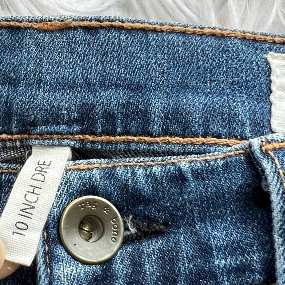 Rag & Bone 10” Dre Boyfriend Jeans Bainbridge Denim Women’s Casual 25 - Picture 8 of 12